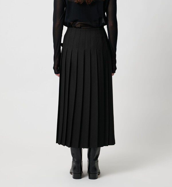 UNITED ARROWS「【別注】＜O&rsquo;NEIL of DUBLIN＞プリーツ ロング スカート ブラック」|スカート|