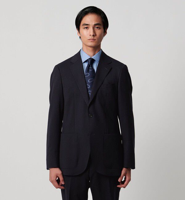 UNITED ARROWS「3シーズン ツイル シングル2ボタン テーラードジャケット COMFORT EASY‐MODEL 2WAYストレッチ 撥水 防シワ」|スーツ|