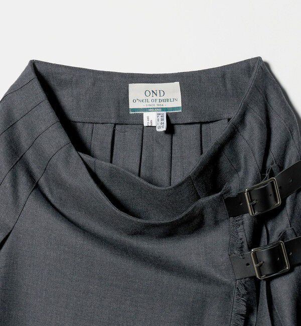 UNITED ARROWS「【別注】＜O&rsquo;NEIL of DUBLIN＞プリーツ ロング スカート グレー」|スカート|