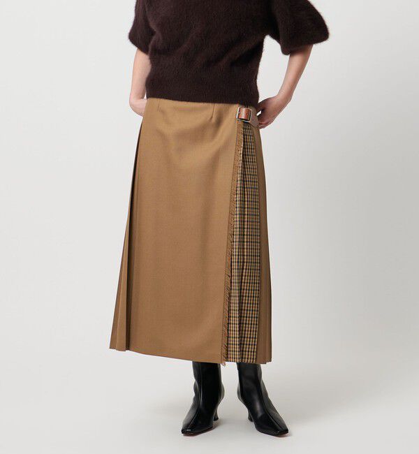 UNITED ARROWS「【別注】＜O&rsquo;NEIL of DUBLIN＞チェック コンビ スカート」|フレア|