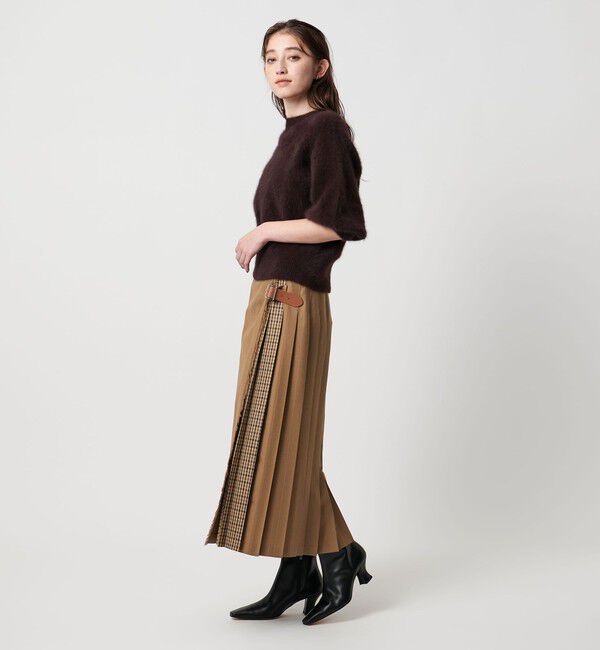 UNITED ARROWS「【別注】＜O&rsquo;NEIL of DUBLIN＞チェック コンビ スカート」|フレア|