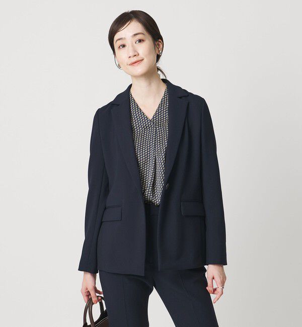 UNITED ARROWS「ダブルクロス ジャケット ‐ウォッシャブル‐」|テーラードジャケット|