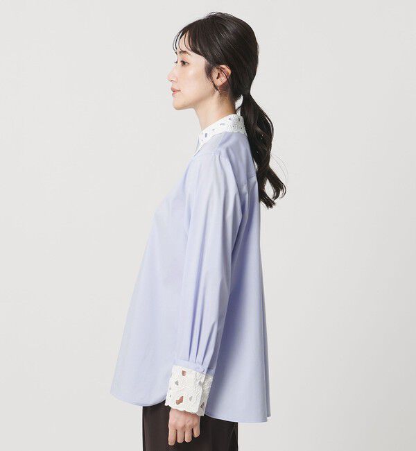 UNITED ARROWS「エンブロイダリー カラー シャツ ‐ウォッシャブル‐」|シャツ・ブラウス|