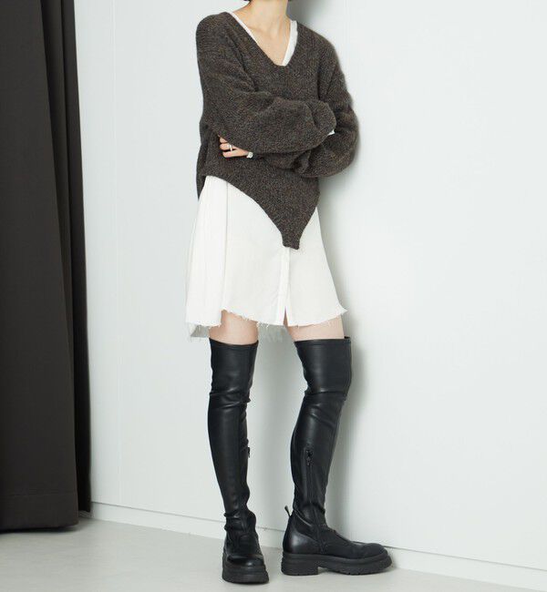 AEWEN MATOPH「＜AEWEN MATOPH＞ウールアルパカ ニットロンパース」|ニット・セーター|