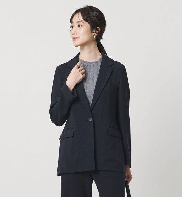 UNITED ARROWS「drapy テーラード ジャケット」|テーラードジャケット|NAVY