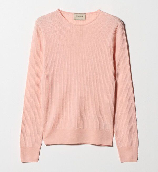 UNITED ARROWS「リブ クルーネック ニット」|ニット・セーター|