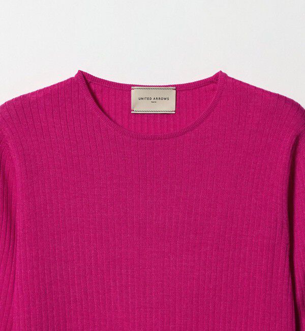 UNITED ARROWS「リブ クルーネック ニット」|ニット・セーター|