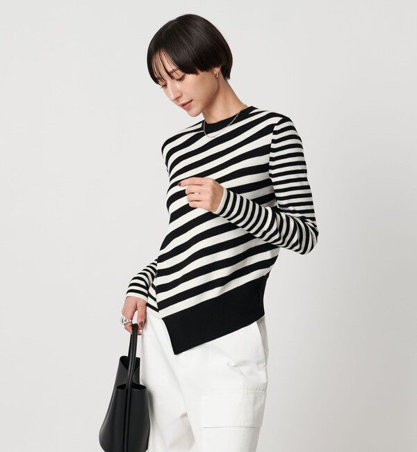 UNITED ARROWS「イレギュラー ボーダー ロングスリーブ ニット」|ニット・セーター|その他9