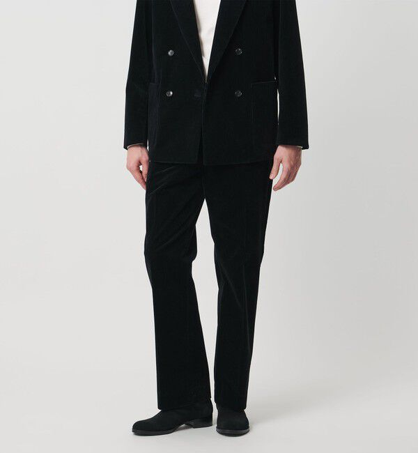UNITED ARROWS「コーデュロイ モダンストレート パンツ」|その他|BLACK