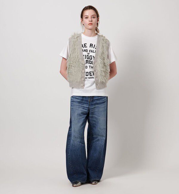 ASTRAET「＜ASTRAET＞シャギー Vネック ベスト」|ベスト・ジレ|