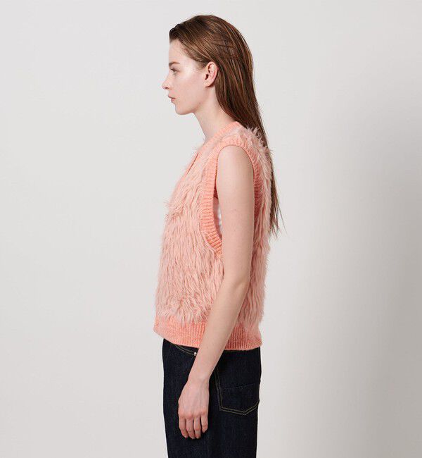 ASTRAET「＜ASTRAET＞シャギー Vネック ベスト」|ベスト・ジレ|