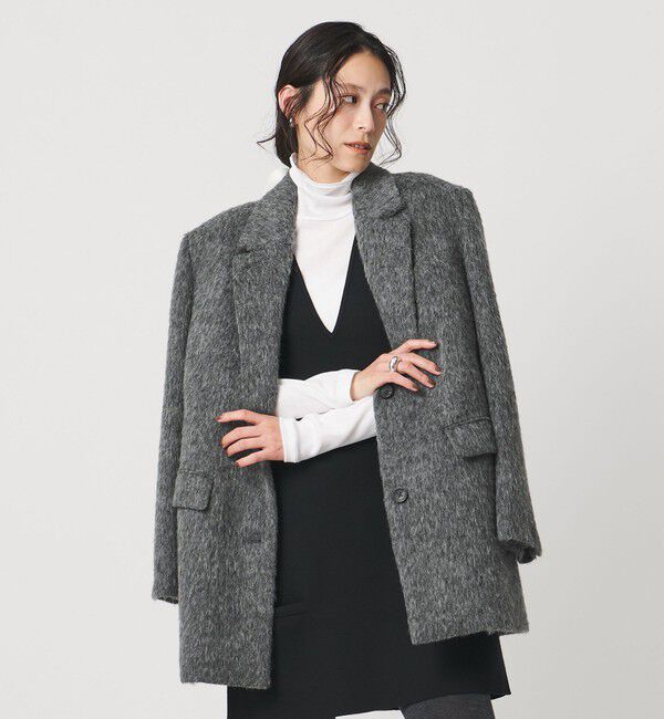 UNITED ARROWS「シャギー ジャケット」|テーラードジャケット|DK.GRAY