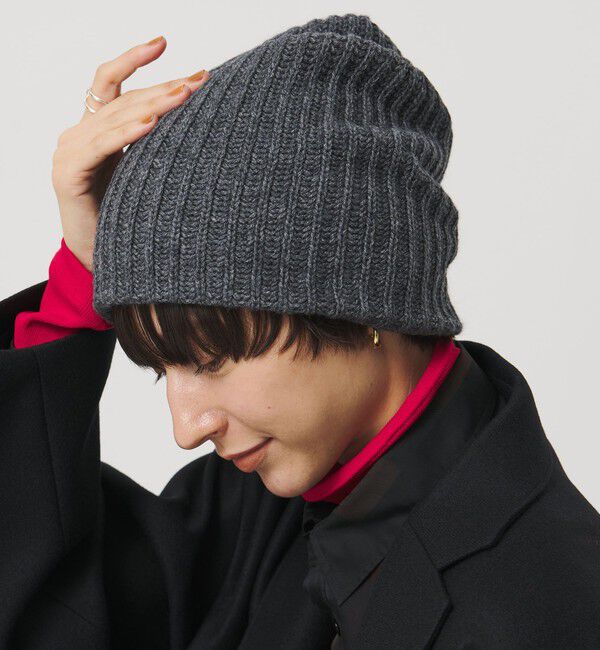 UNITED ARROWS「アゼ ニットキャップ」|ニット帽|MD.GRAY