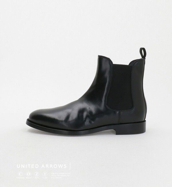 UNITED ARROWS「サイドゴアブーツ UA COZY」|ロングブーツ|BLACK
