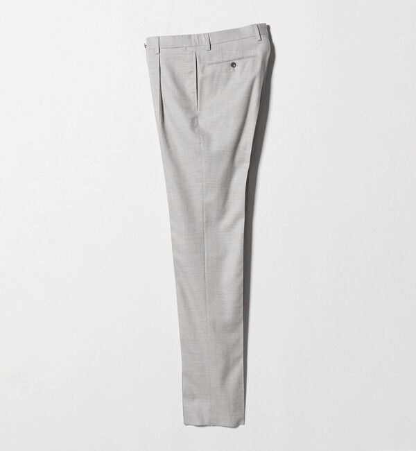 UNITED ARROWS「ライトサキソニー テーパード １プリーツ スラックス ヨコストレッチ」|スラックス|