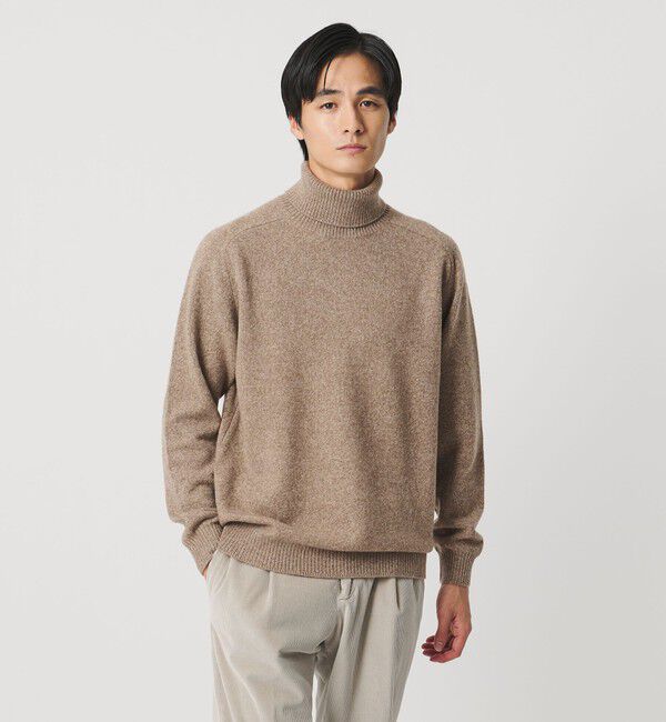 UNITED ARROWS「ウール カシミヤ ミドルゲージ タートルネック ニット」|ニット・セーター|