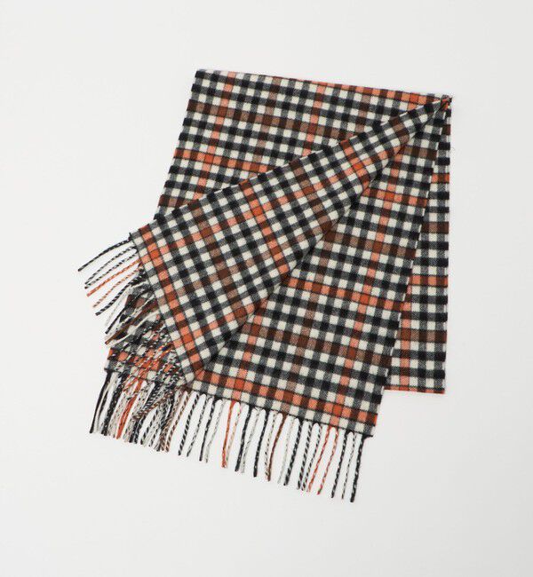 UNITED ARROWS「【別注】＜Joshua Ellis＞ブラウンチェック マフラー」|マフラー|MD.BROWN