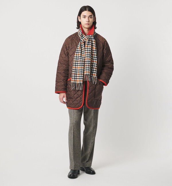 UNITED ARROWS「【別注】＜Joshua Ellis＞ブラウンチェック マフラー」|マフラー|