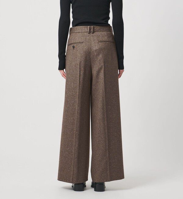 UNITED ARROWS「ツイードライク 2タック ワイド パンツ」|チノ|