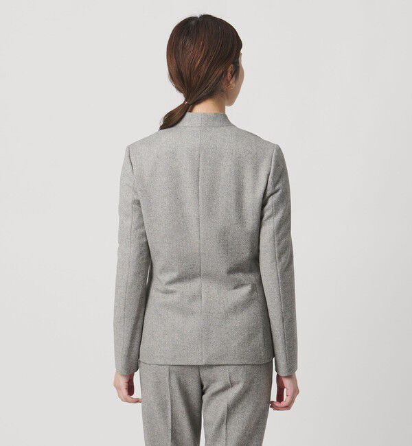 UNITED ARROWS「ツイードライク ノーカラージャケット」|ノーカラージャケット|