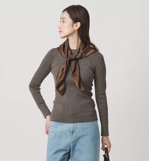 UNITED ARROWS「18G ウール リブ ニット」|ニット・セーター|