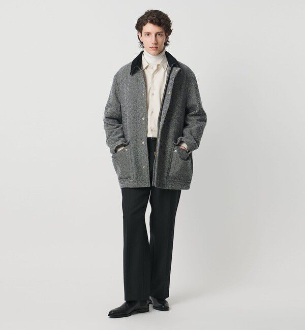 UNITED ARROWS「ヘリンボーン ミドルレングス フィールドジャケット」|テーラードジャケット|