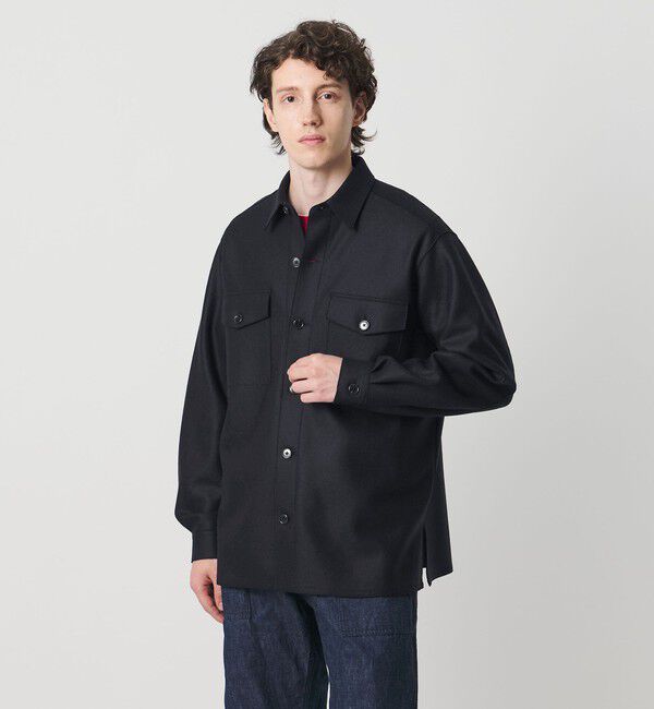 UNITED ARROWS「ARYES ジャージメルトン CPOシャツ」|シャツ・ブラウス|