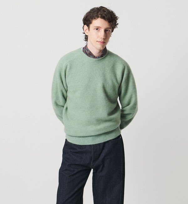UNITED ARROWS「ヤク ヘアリー クルーネックニット」|ニット・セーター|