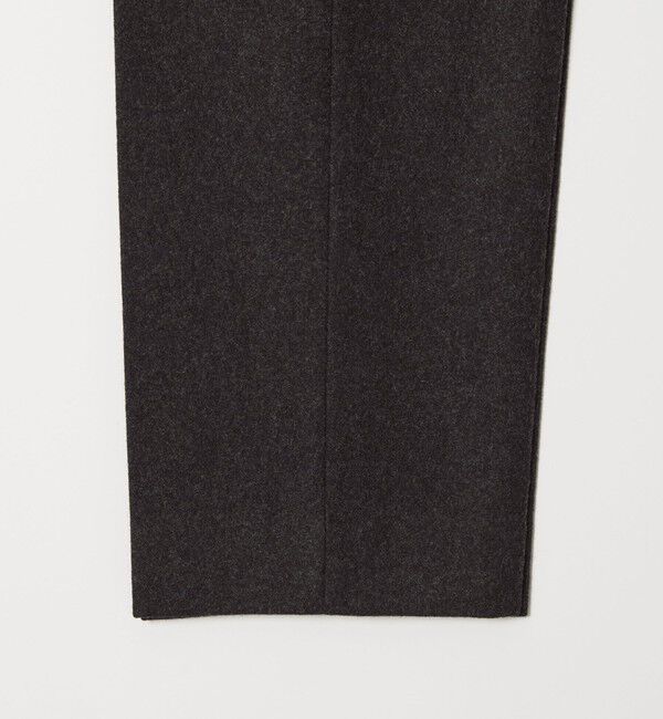 UNITED ARROWS「＜District＞ウール ナイロン メルトン 2プリーツ ワイドパンツ」|チノ|