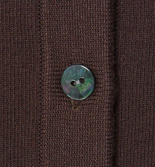 UNITED ARROWS「レディー ポロコンビ  ロングスリーブニット」|カーディガン|