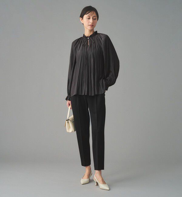 UNITED ARROWS「SPONGY タック テーパードパンツ」|スラックス|