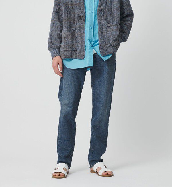 UNITED ARROWS「カイハラデニム スリムテーパード 5ポケット」|デニム|LT.BLUE