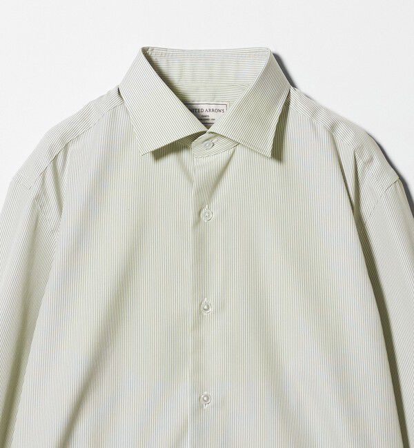 UNITED ARROWS「イージーケア AG キャンディーストライプ セミワイドカラーシャツ ー抗菌防臭ー」|シャツ・ブラウス|