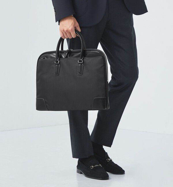 UNITED ARROWS green label relaxing「ナロー ブリーフケース V5 ビジネスバッグ」|ビジネスバッグ|BLACK