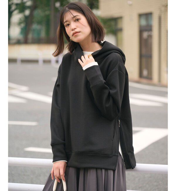 UNITED ARROWS green label relaxing「【WEB限定】＜at ease＞ダンボール フーディ」|パーカー|