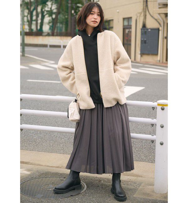 UNITED ARROWS green label relaxing「【WEB限定】＜at ease＞ダンボール フーディ」|パーカー|