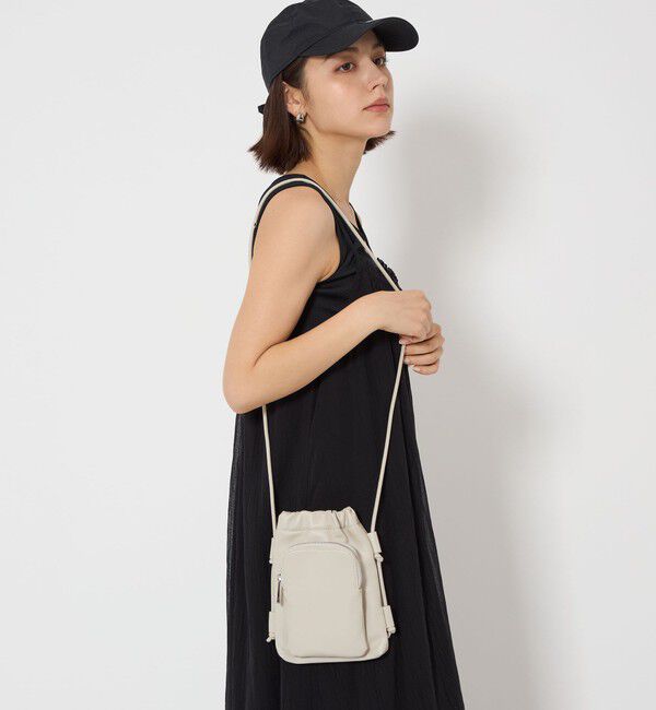 UNITED ARROWS green label relaxing「ソフト モバイル&times;ウォレット ポシェット / スマホショルダー」|ショルダー・メッセンジャー|LT.GRAY