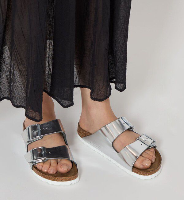 UNITED ARROWS green label relaxing「＜BIRKENSTOCK＞アリゾナ ソフトフットベッド サンダル / Arizona Soft Footbed」|サンダル|SILVER