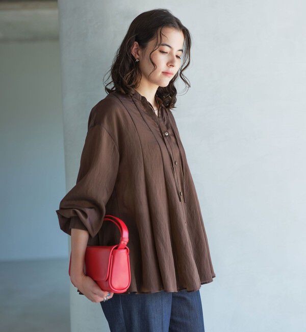 UNITED ARROWS green label relaxing「ミルフィーユフレアブラウス」|シャツ・ブラウス|