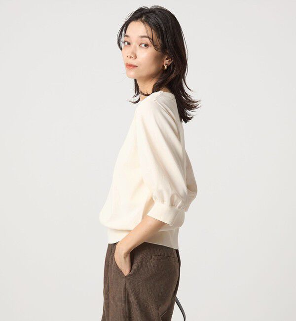 UNITED ARROWS green label relaxing「フォルムスリーブ ニット プルオーバー -ウォッシャブル-」|ニット・セーター|