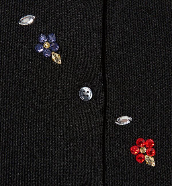 EMMEL REFINES「＜EMMEL REFINES＞EM フラワー ビジュー カーディガン」|カーディガン|