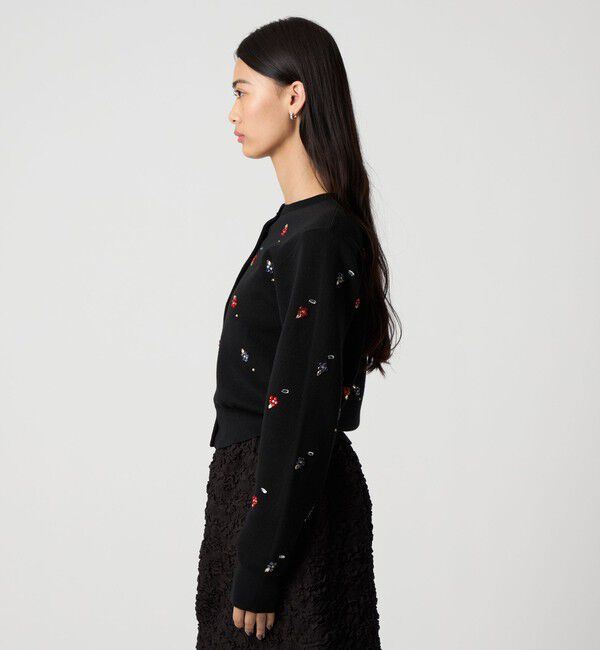 EMMEL REFINES「＜EMMEL REFINES＞EM フラワー ビジュー カーディガン」|カーディガン|