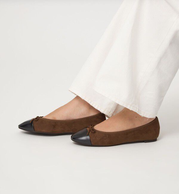 UNITED ARROWS green label relaxing「ラウンド バレエシューズ 撥水」|パンプス|MD.BROWN