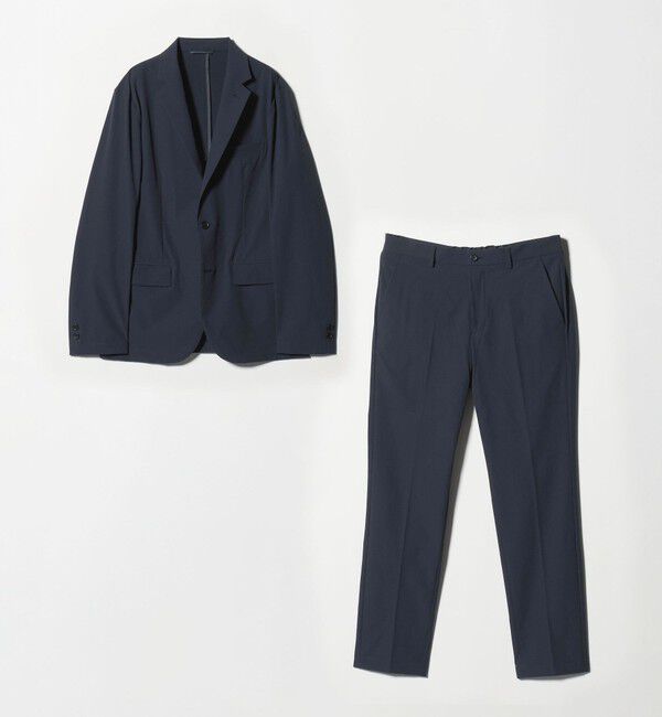 UNITED ARROWS green label relaxing「【WEB限定】JUST fit ナイロン PU ナロー セットアップ -2Wayストレッチ-」|テーラードジャケット|