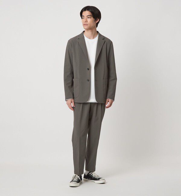 UNITED ARROWS green label relaxing「【WEB限定】JUST fit ナイロン PU リラックス セットアップ -2Wayストレッチ-」|テーラードジャケット|