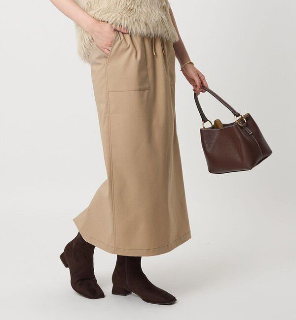 UNITED ARROWS green label relaxing「［size SHORT/TALLあり］オルマイ ツイル タイト スカート」|タイト|BEIGE