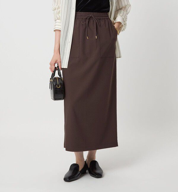 UNITED ARROWS green label relaxing「［size SHORT/TALLあり］オルマイ ツイル タイト スカート」|タイト|DK.BROWN