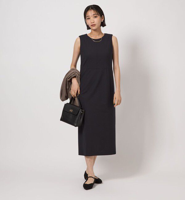 UNITED ARROWS green label relaxing「カチリラ ワンピース -ウォッシャブル・ストレッチ-」|ワンピース|NAVY