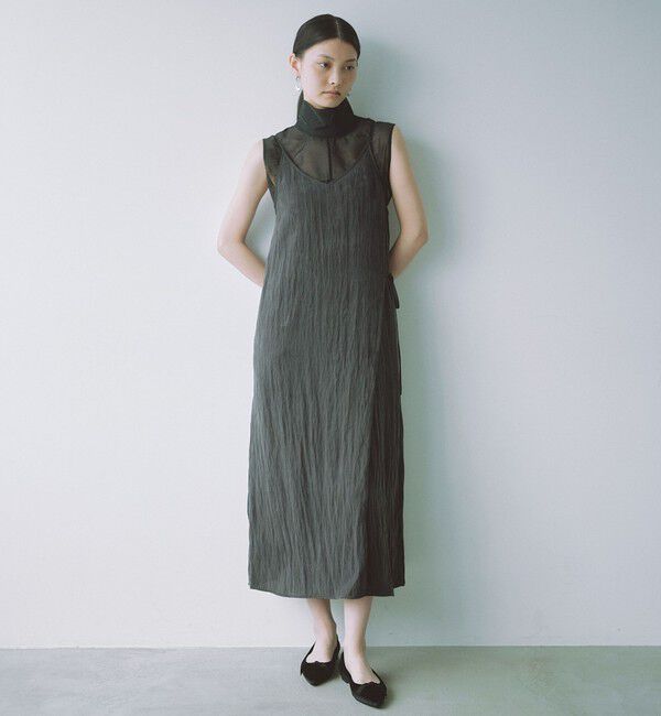 UNITED ARROWS green label relaxing「＜SEASONAL COLLECTION＞ツイル キャミソール ワンピース」|ワンピース|BLACK