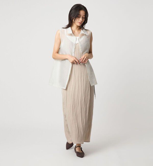 UNITED ARROWS green label relaxing「＜SEASONAL COLLECTION＞ツイル キャミソール ワンピース」|ワンピース|